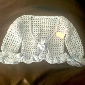 Crochet baby sweater